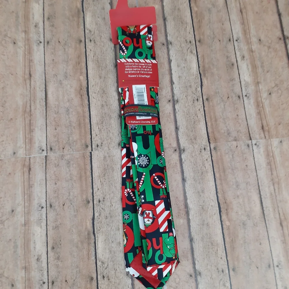 Hallmark Holiday Traditions Boys Multi-colored Tie One Size
